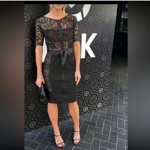 BYRON LARS Beguile Lace Pencil Dress